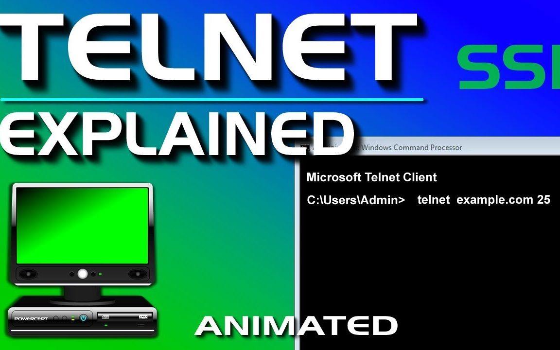 【IT硬核动画搬运/中英双字】什么是Telnet远程登录?(Powercert animated videos)哔哩哔哩bilibili