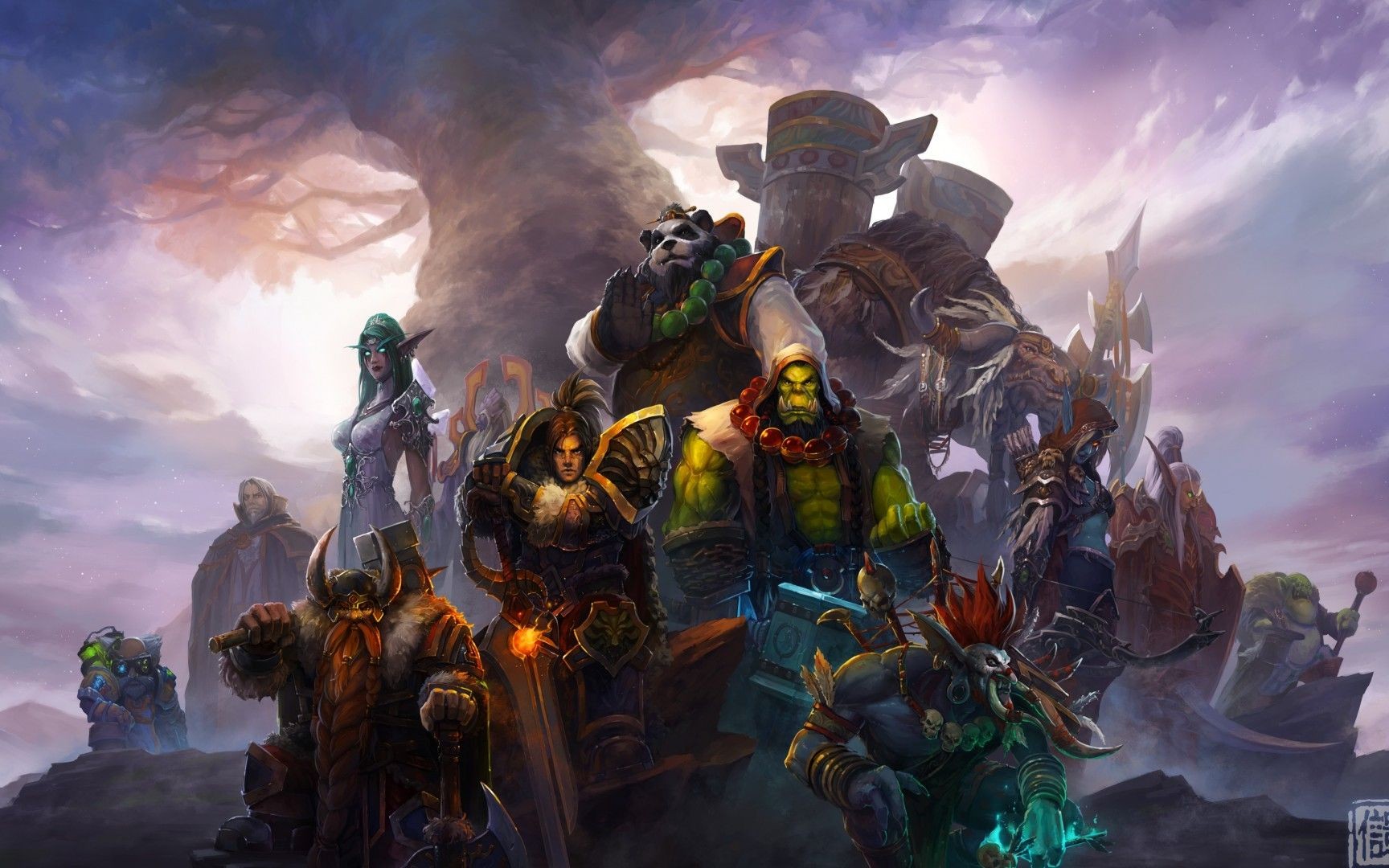 魔兽世界全种族对你说再见!期待再次相见!