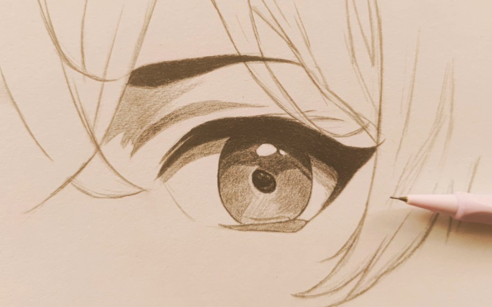 怎么画可爱的眼睛男生图片