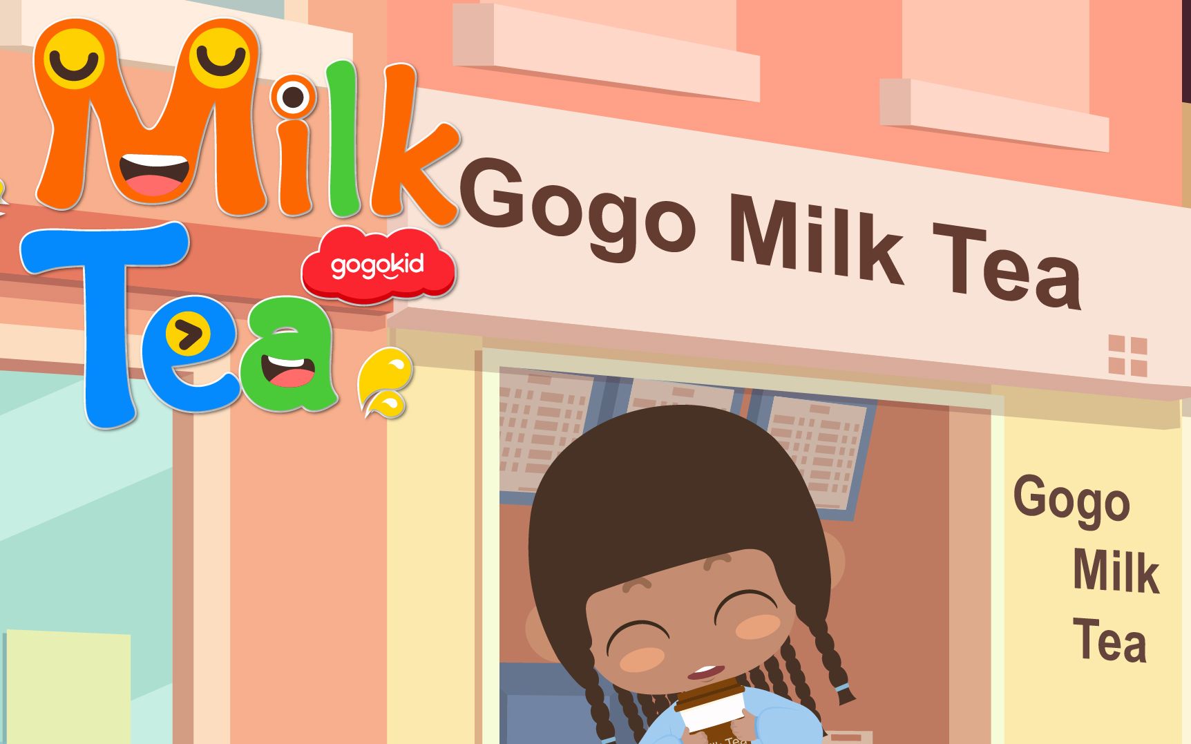 【抖音热门英文儿歌】gogokid:奶茶 奶茶 我爱喝Milk Tea哔哩哔哩bilibili