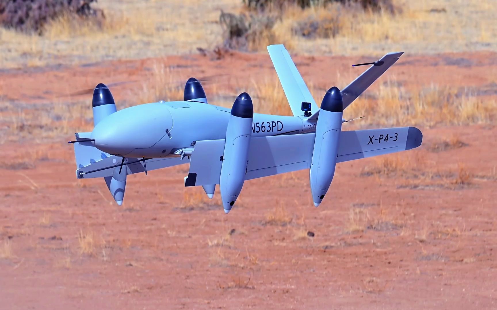 新型x-p4折叠翼垂直起降电动无人机,滞空时间超14小时