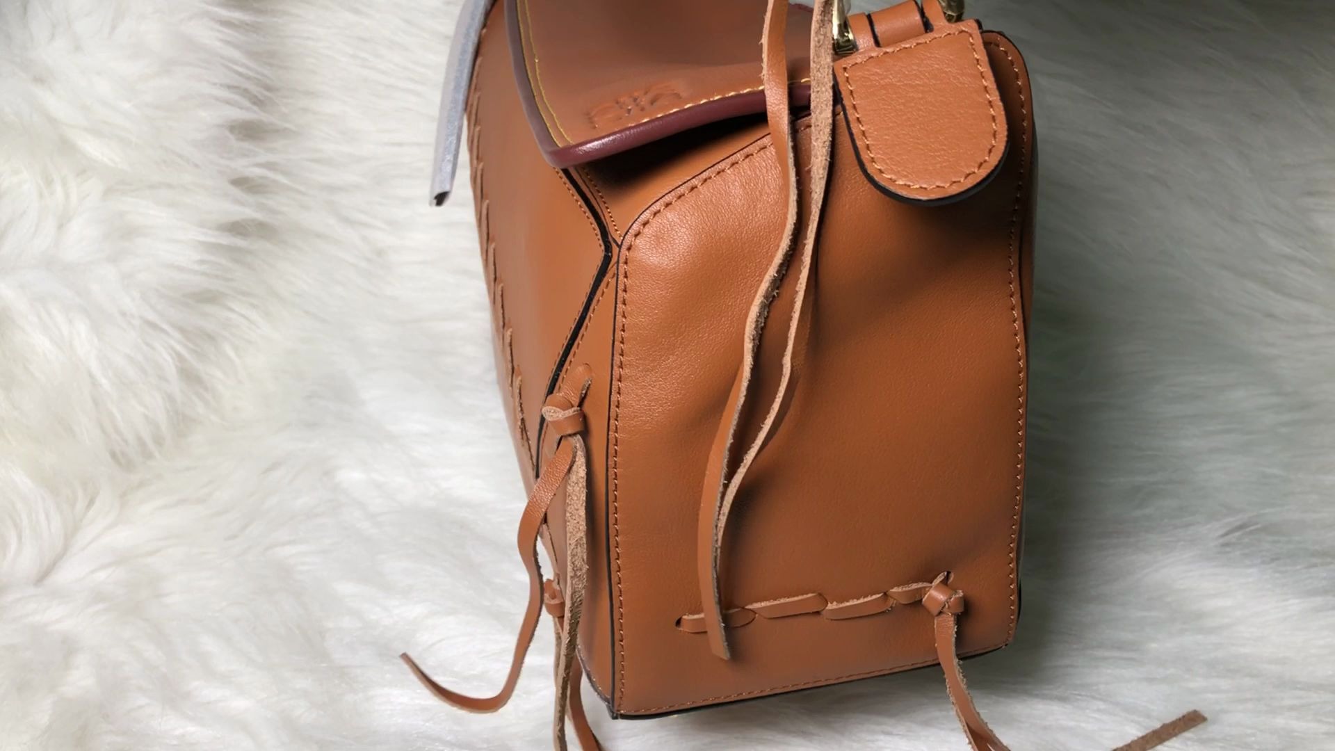 loewe罗意威puzzle mini几何拼接女包单肩斜挎手提包分享_哔哩哔哩