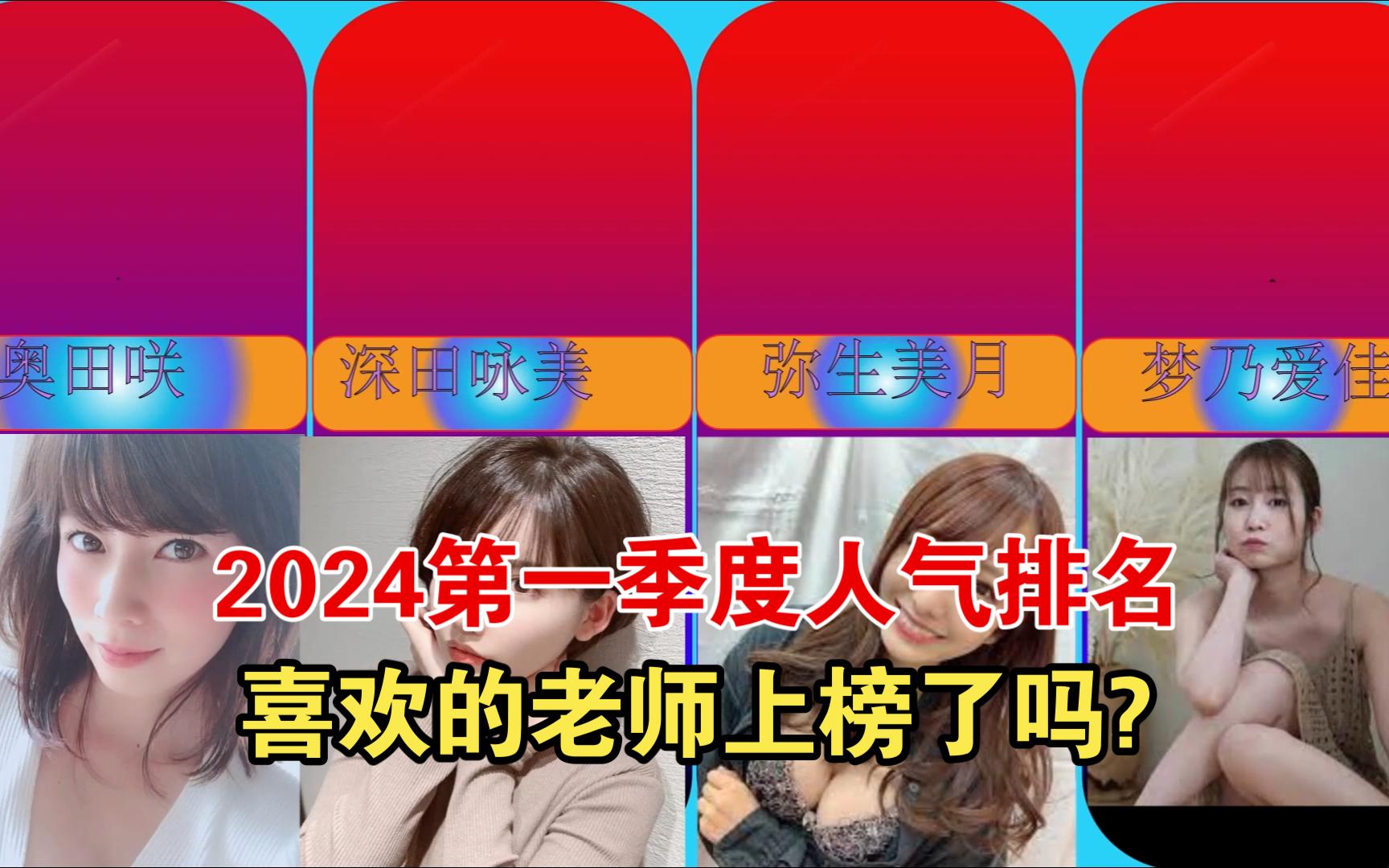 2024第一季度日本老师人气排行榜哔哩哔哩bilibili