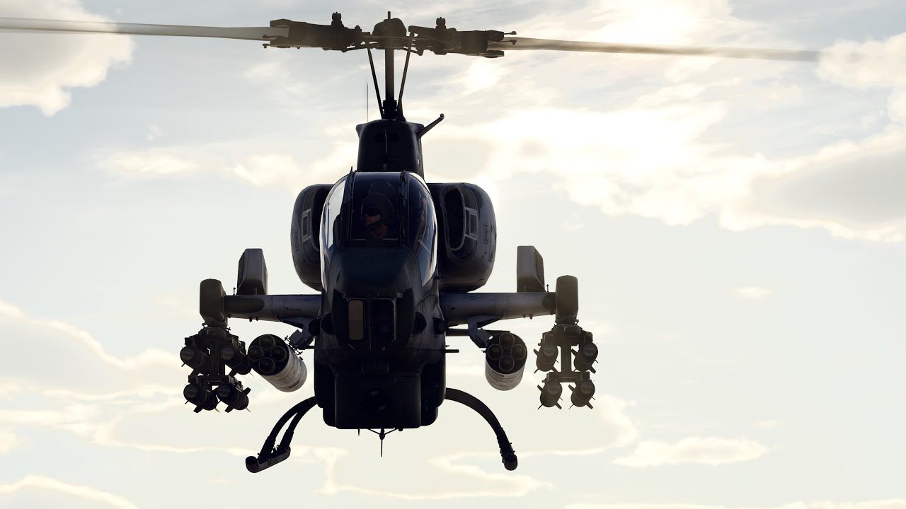 我喜欢这张 ah-1w 超级眼镜蛇直升机地图(战争雷霆)