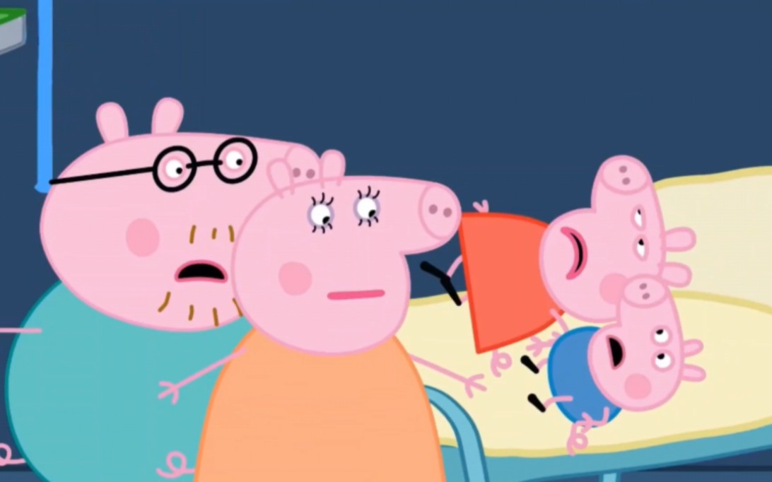小猪佩奇动画:猪妈妈顺利生下了小宝宝