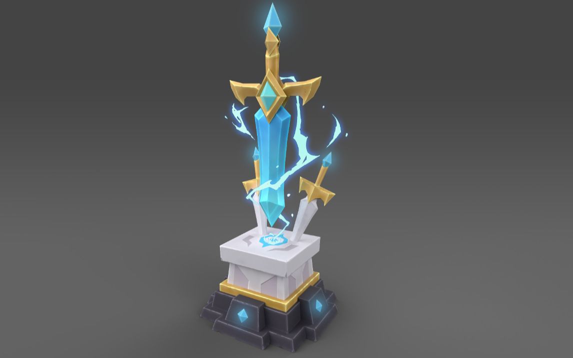 游戏水晶大宝剑防御塔3dmax建模(零基础入门版)_哔哩哔哩_bilibili