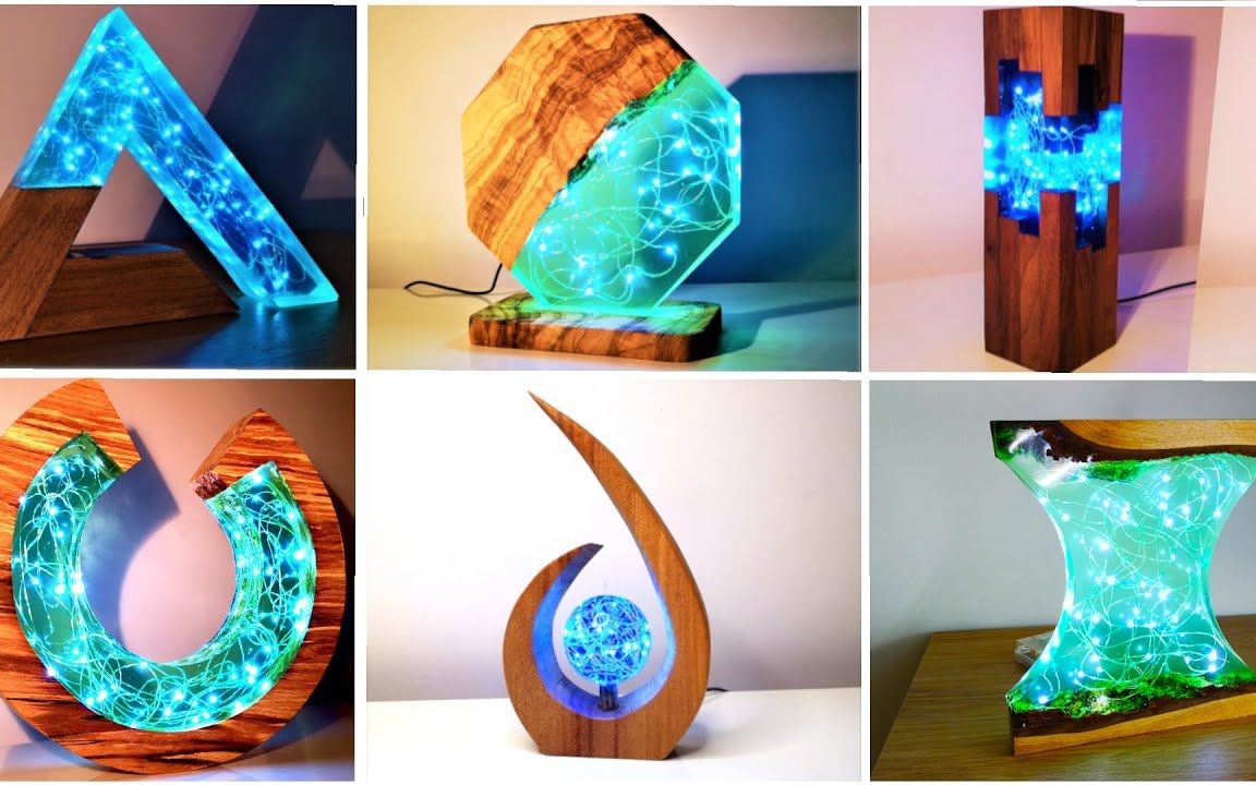15 款环氧树脂灯-树脂艺术_哔哩哔哩_bilibili