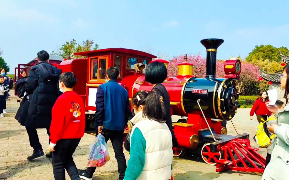 宁波(滕头乐园一彩虹滑道1482列车)看看一路是田园风光,啊美爆了_哔哩