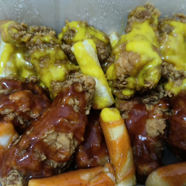 汉堡炸鸡羊肠粉!