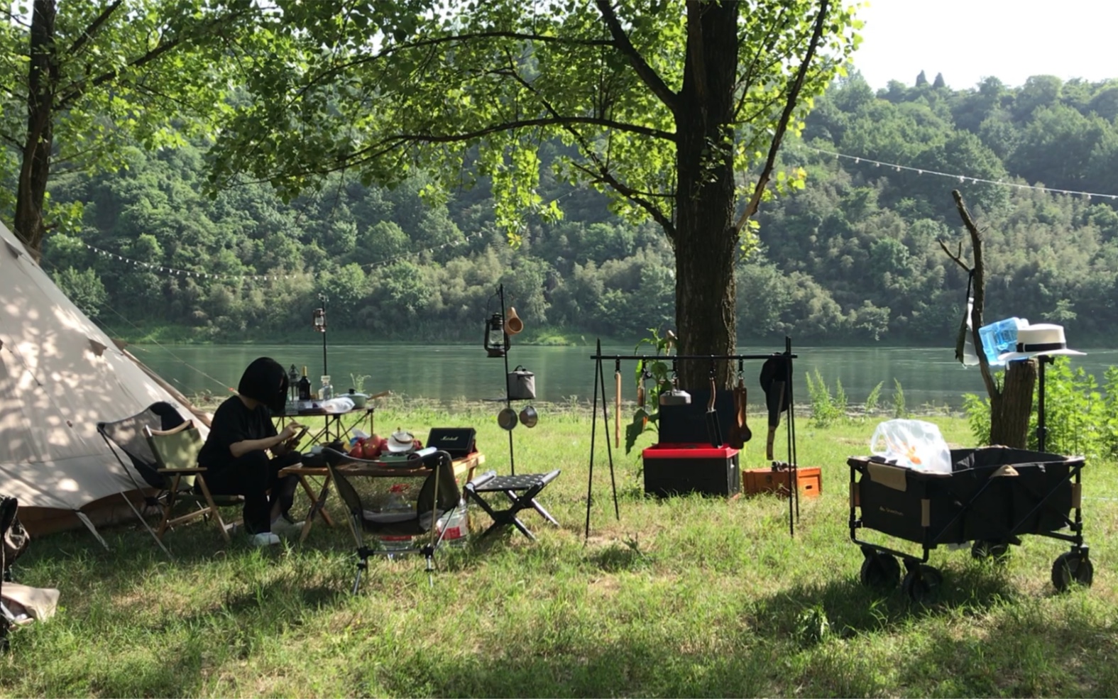 河边露营|静下心慢时光都会变慢