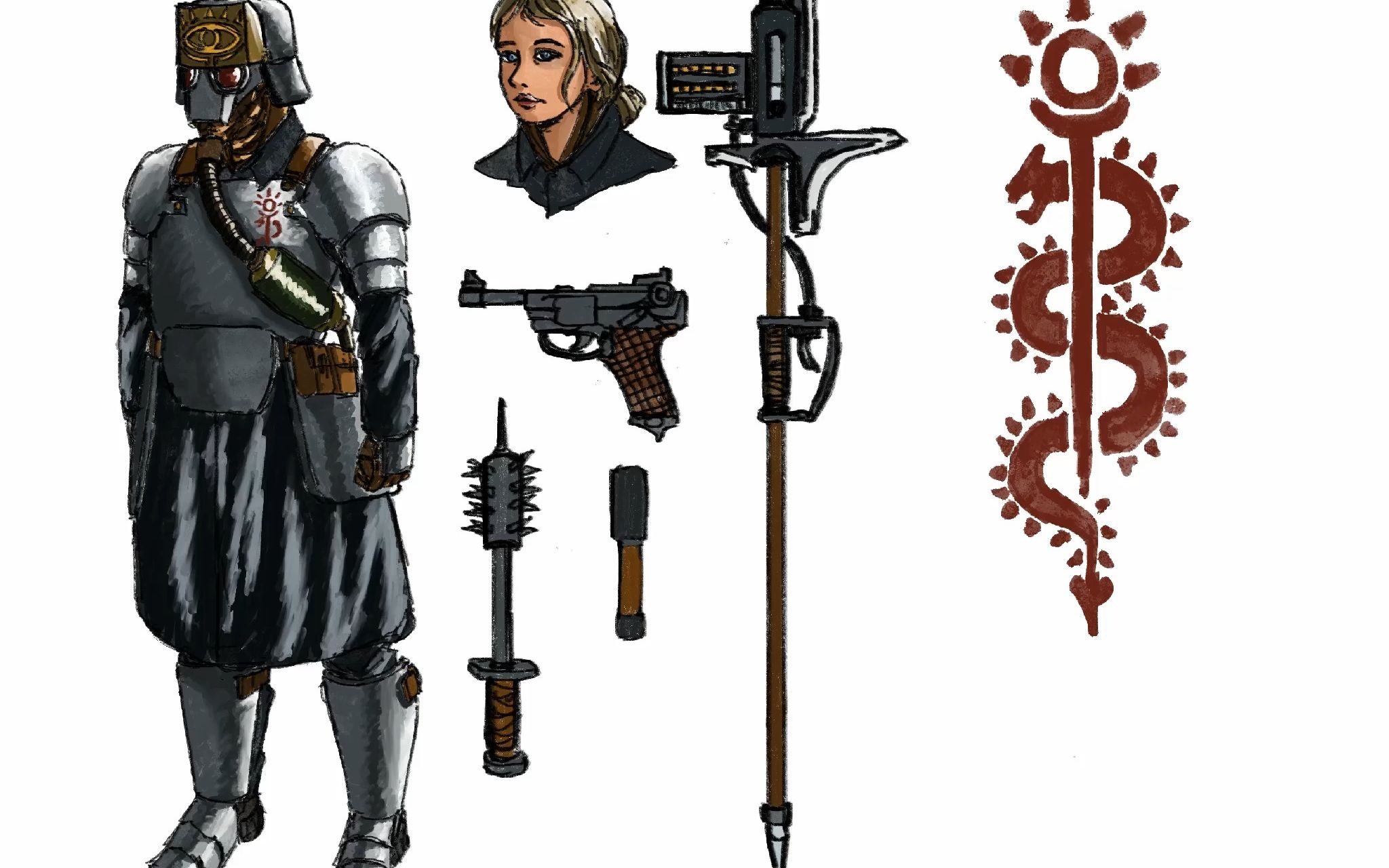 【procreate过程/设(chao0计(xi)】泰坦次子团的克里格政委