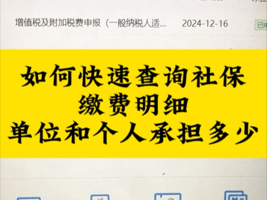 如何快速查询社保缴费明细,单位和个人承担多少?哔哩哔哩bilibili