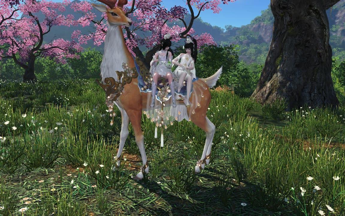 天涯明月刀ol坐骑待机之少女邀请少女