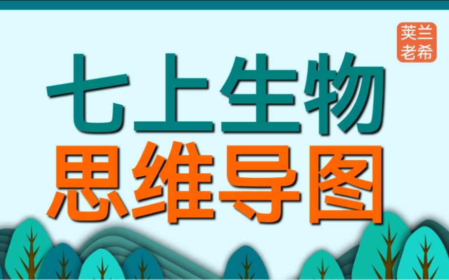 [图]初中生物人教版七上思维导图终于给大家发了！会比视频要更详细一些些。马上就开学了，那么总复习系列就告一段落啦，以后我们慢慢更新课本回归课程。青春只有一次，加油吖！