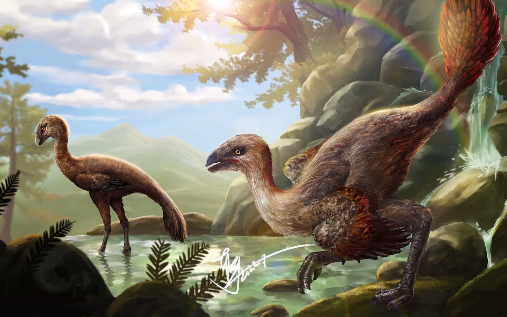 尾羽龙 恐龙 古生物