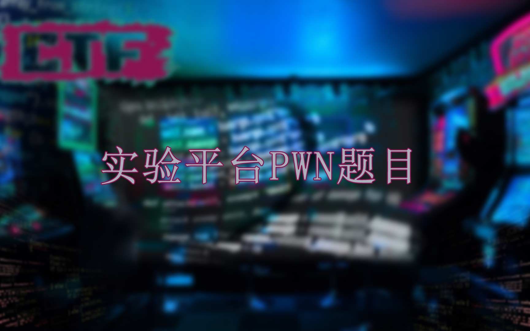 实验平台  CTF PWN哔哩哔哩bilibili