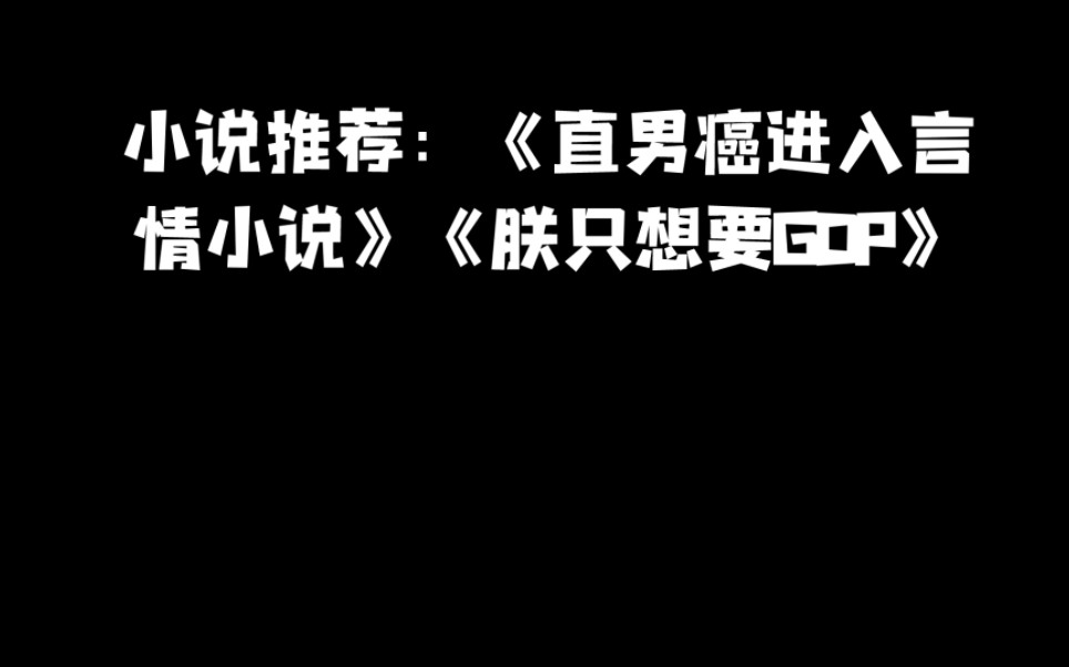 【小说推荐】《直男癌进入言情小说》《朕只想要GDP》只搞权利不搞爱哔哩哔哩bilibili