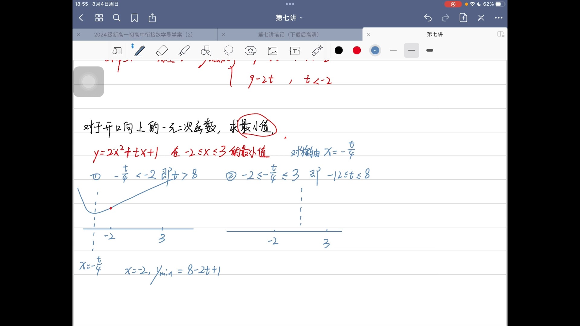 [图]初高衔接——第七讲二次函数的最值