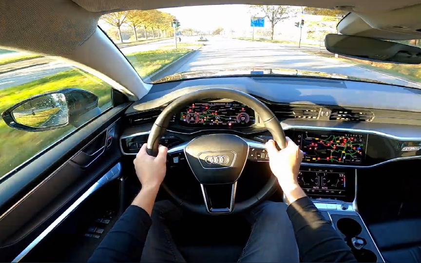 2022奥迪a7 运动版 50tdi 第一视角试驾