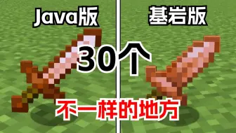 我的世界：java版和基岩版30个不一样的地方