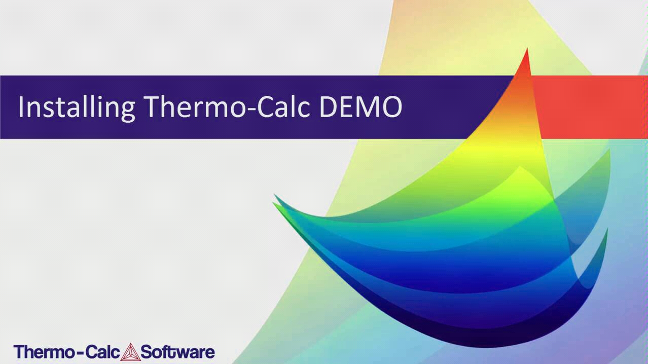 [图]Installing the DEMO on a PC 在电脑上安装thermo-calc试用版本