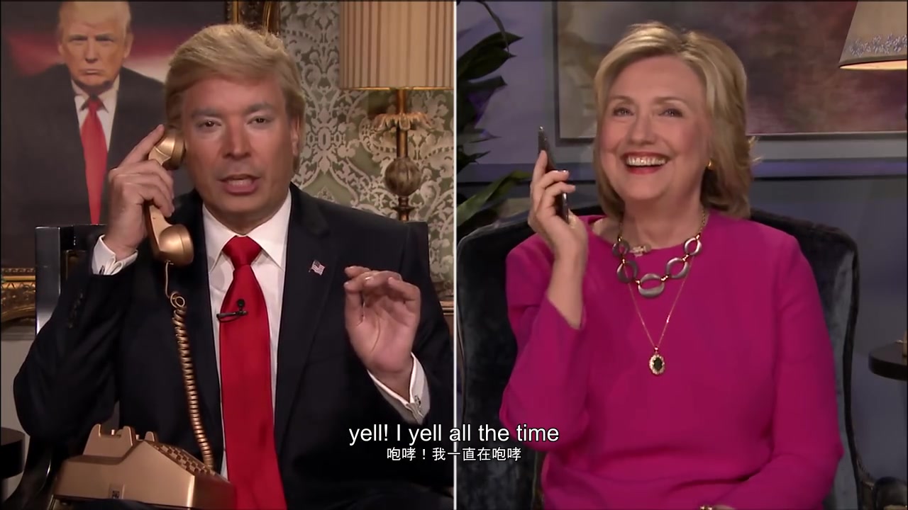 [图]川建国模仿秀时间！川普和希拉里通电话！Donald Trump's Phone Call with Hillary Clinton