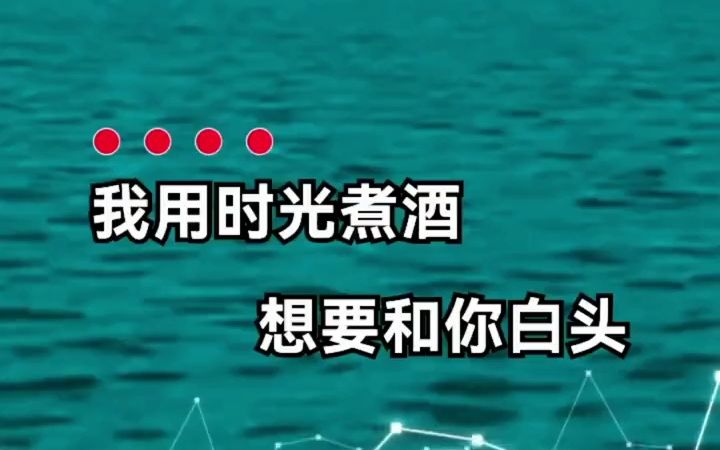 [图]我用时光煮酒想要和你白头……今生今世只为你守候