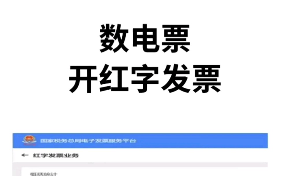 数电票如何开具红字发票哔哩哔哩bilibili