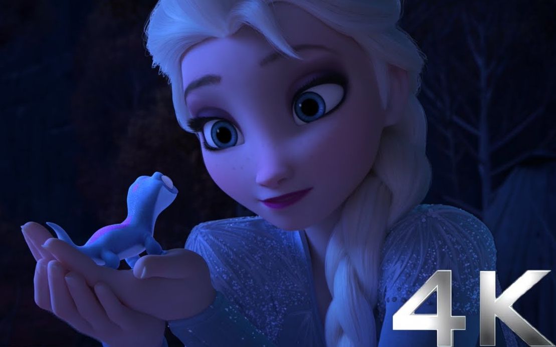 冰雪奇缘2最高画质73火灵卖萌片段734k至尊画质