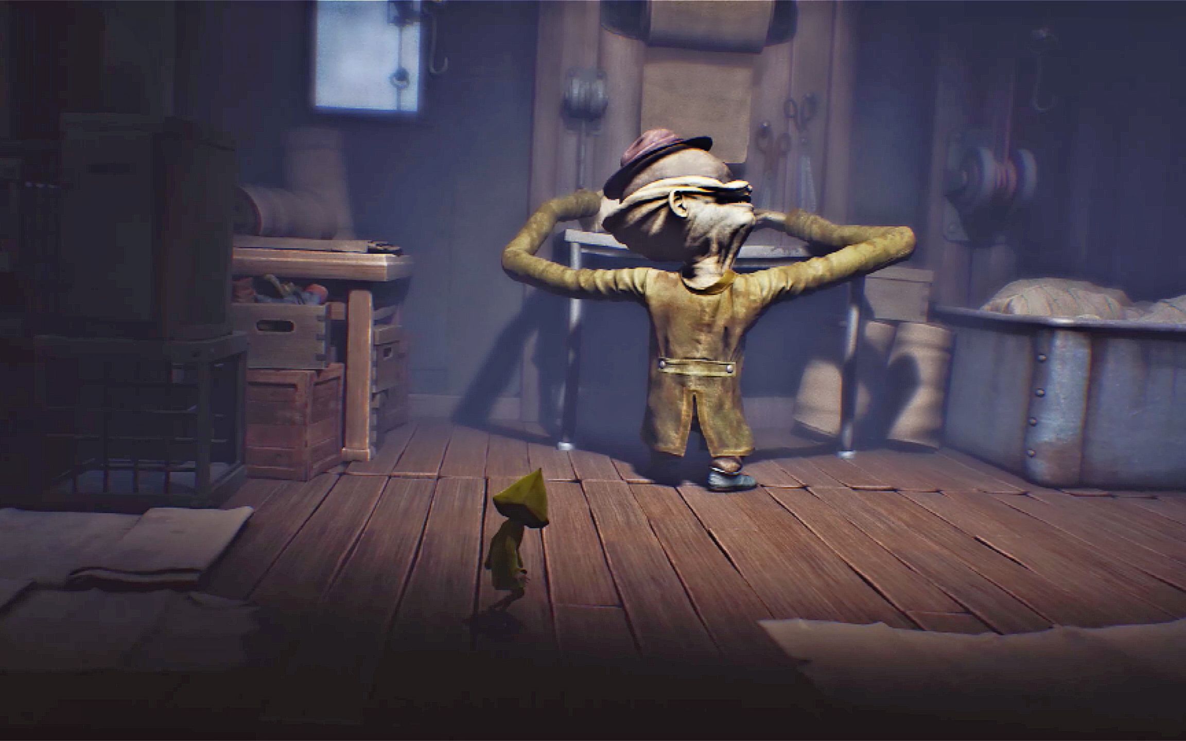 实况《小小梦魇1》p2:长臂短腿眼瞎耳朵灵怪大叔_哔哩哔哩 (゜-゜)つ