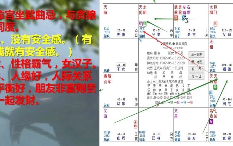 [图]紫微斗数飞星盘讲解富姐的命盘