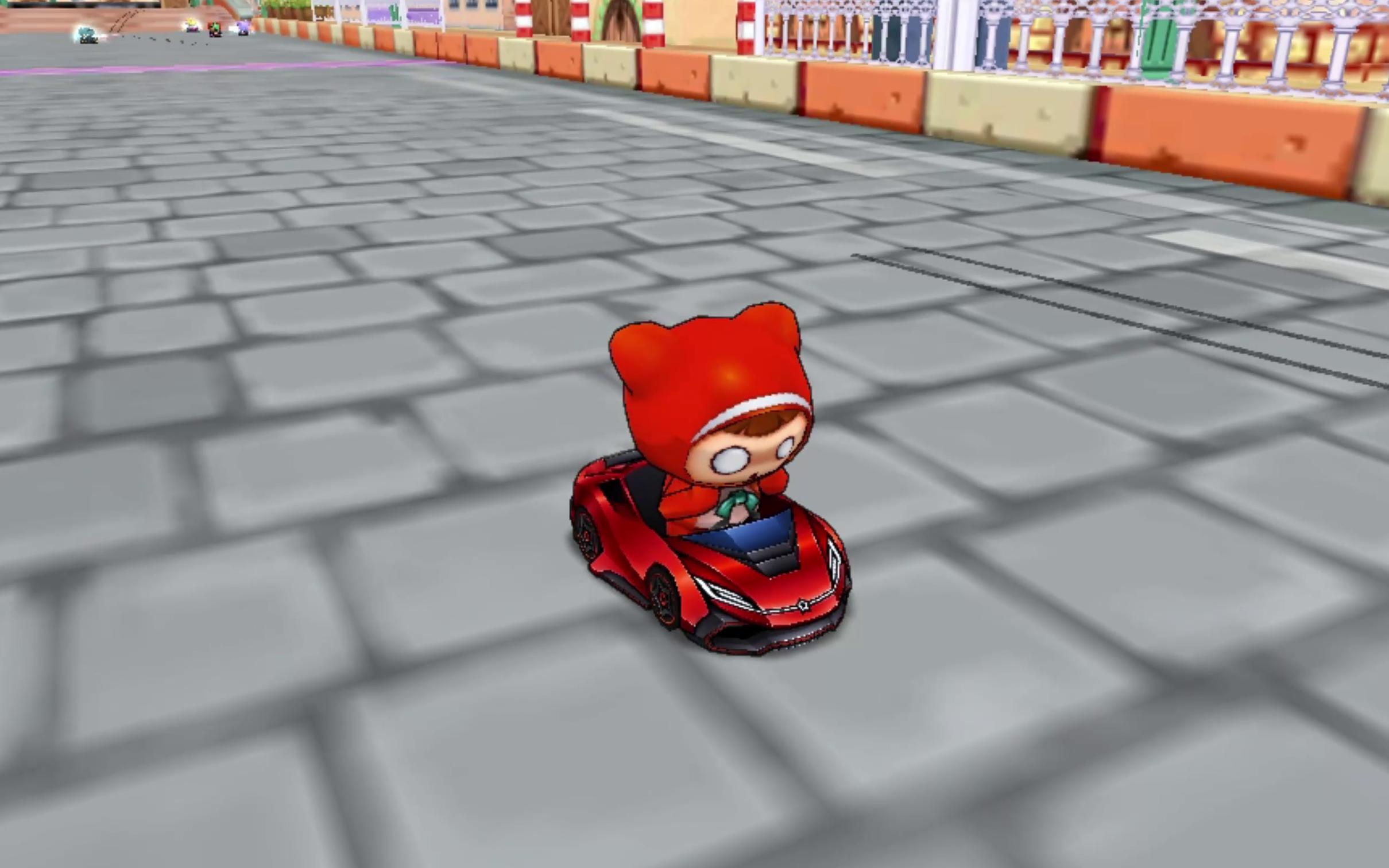 《跑跑卡丁车 单机pc》红旗x 城镇运河 无限加速 1分50秒