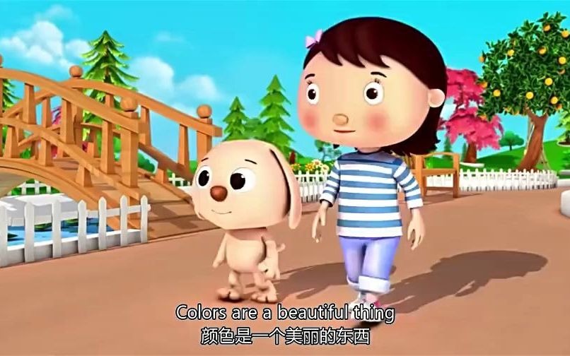 [图]英文儿歌Colors and actions song for children