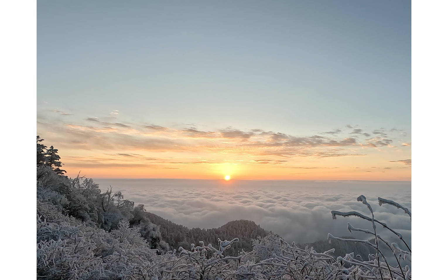 成都西岭雪山云海日出 祝大家新年快乐