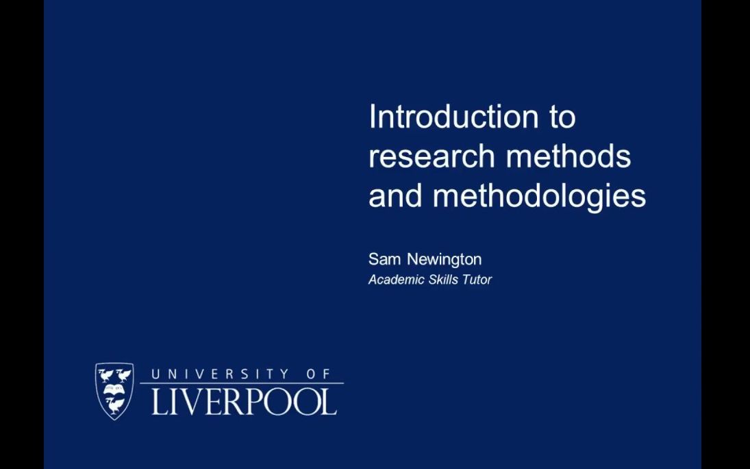 [图]学术 | 英国学术研究的方法与方法论介绍 | Introduction to research methods and methodologies