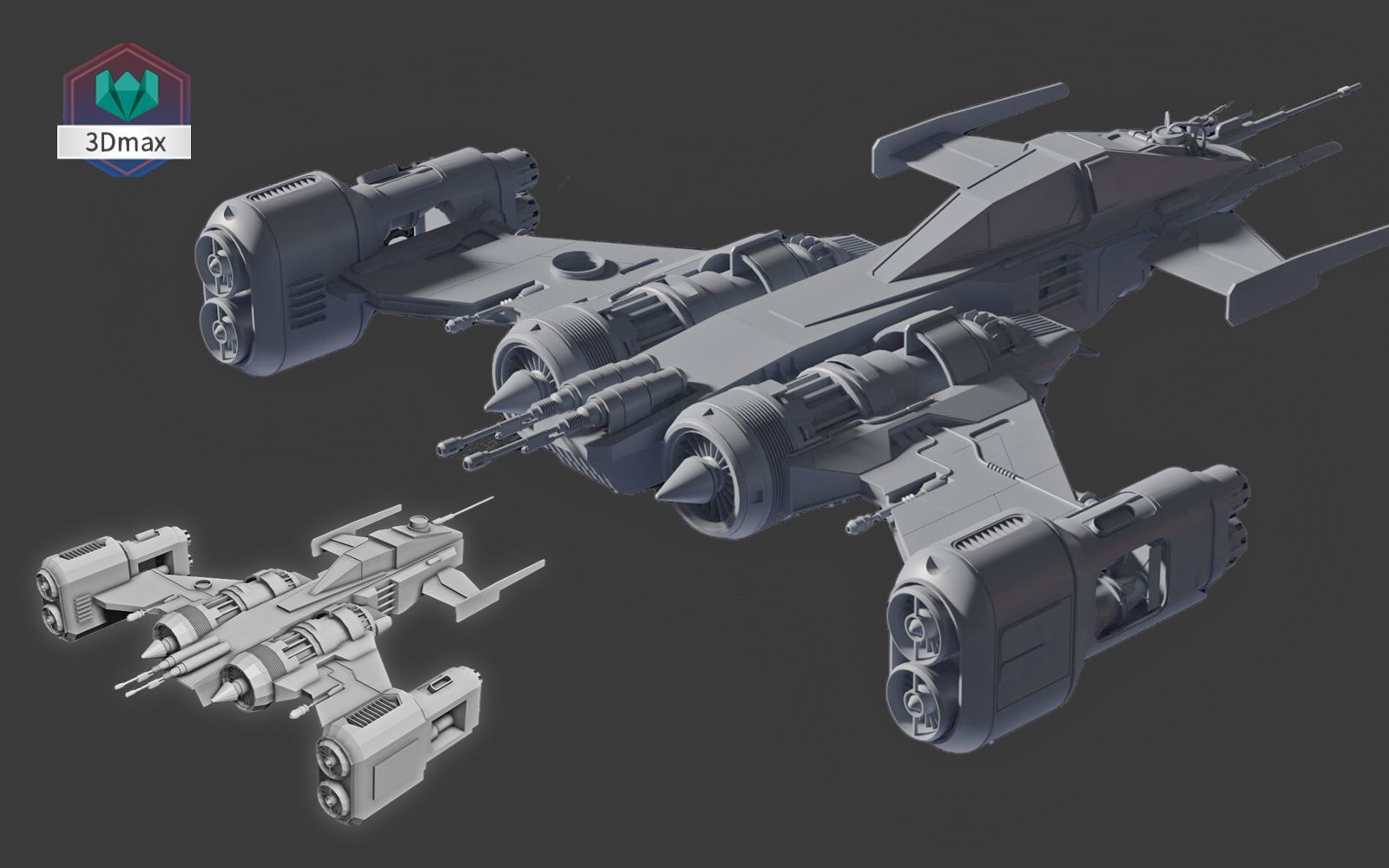 【3Dmax飞船建模】全网最帅飞船模型制作,超详细3Dmax布线教程,0基础也能轻松制作!哔哩哔哩bilibili