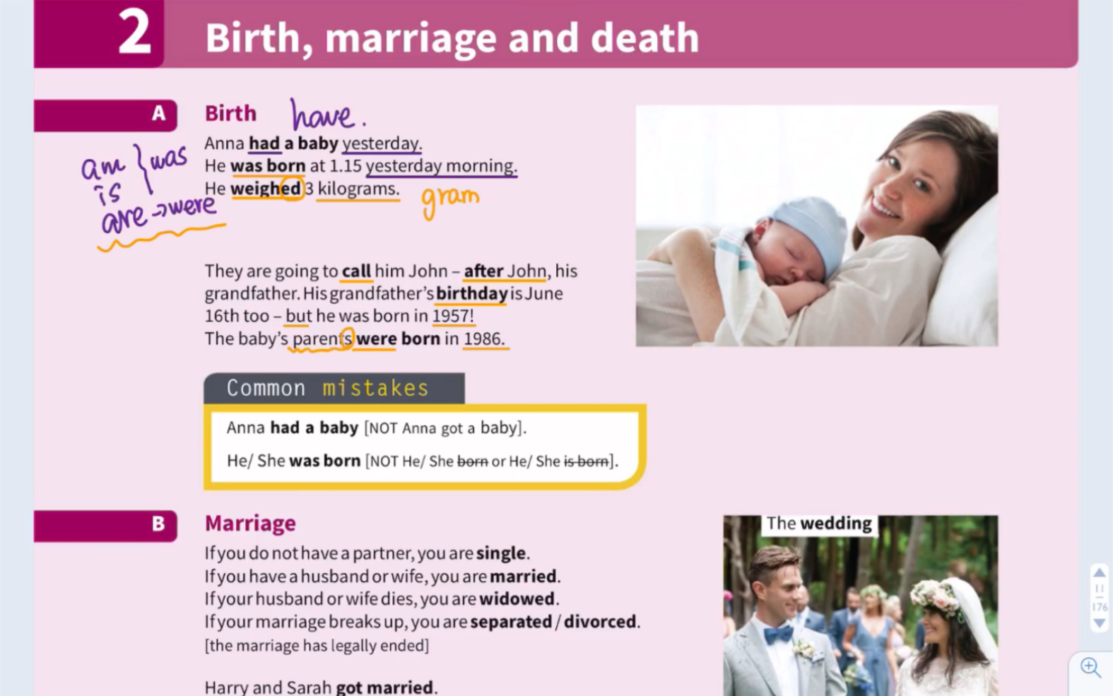 【English in use】英语在用词汇系列 unit 2: birth; marriage;death哔哩哔哩bilibili