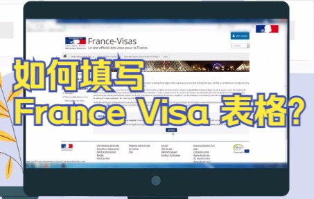 法国留学签证申请教程:填写France Visa表格哔哩哔哩bilibili