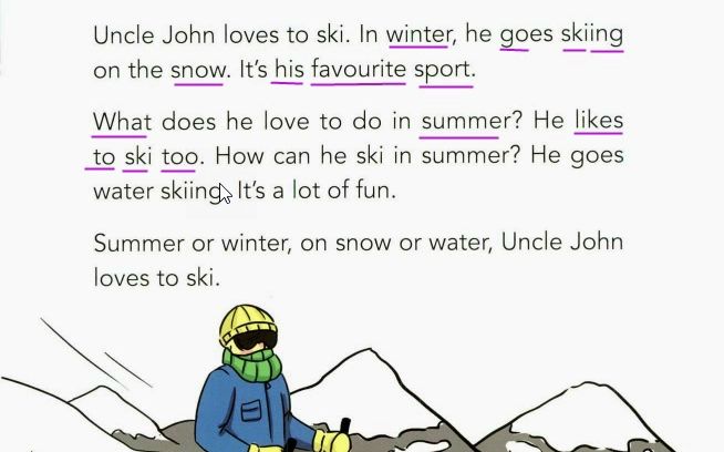 Story15 Uncle John Loves to Ski约翰叔叔喜欢滑雪哔哩哔哩bilibili