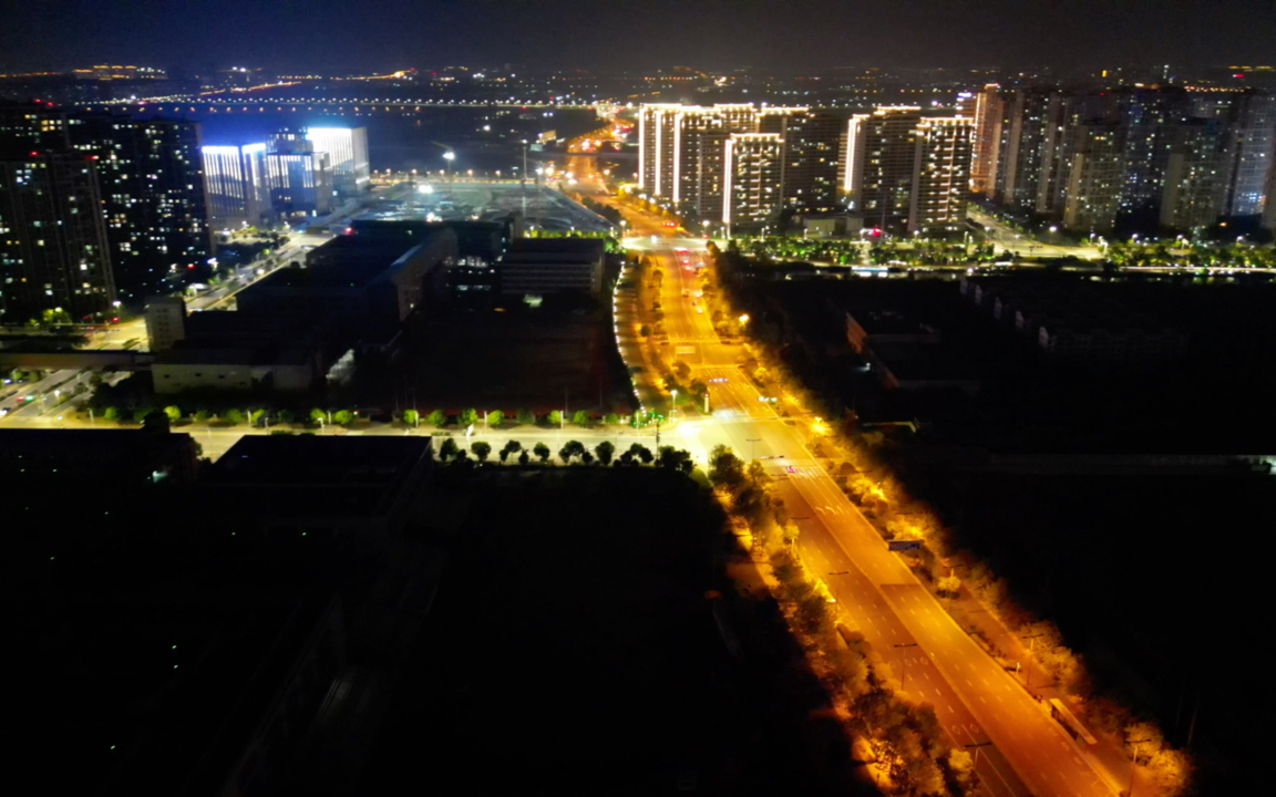 城市夜景无穷无尽的美