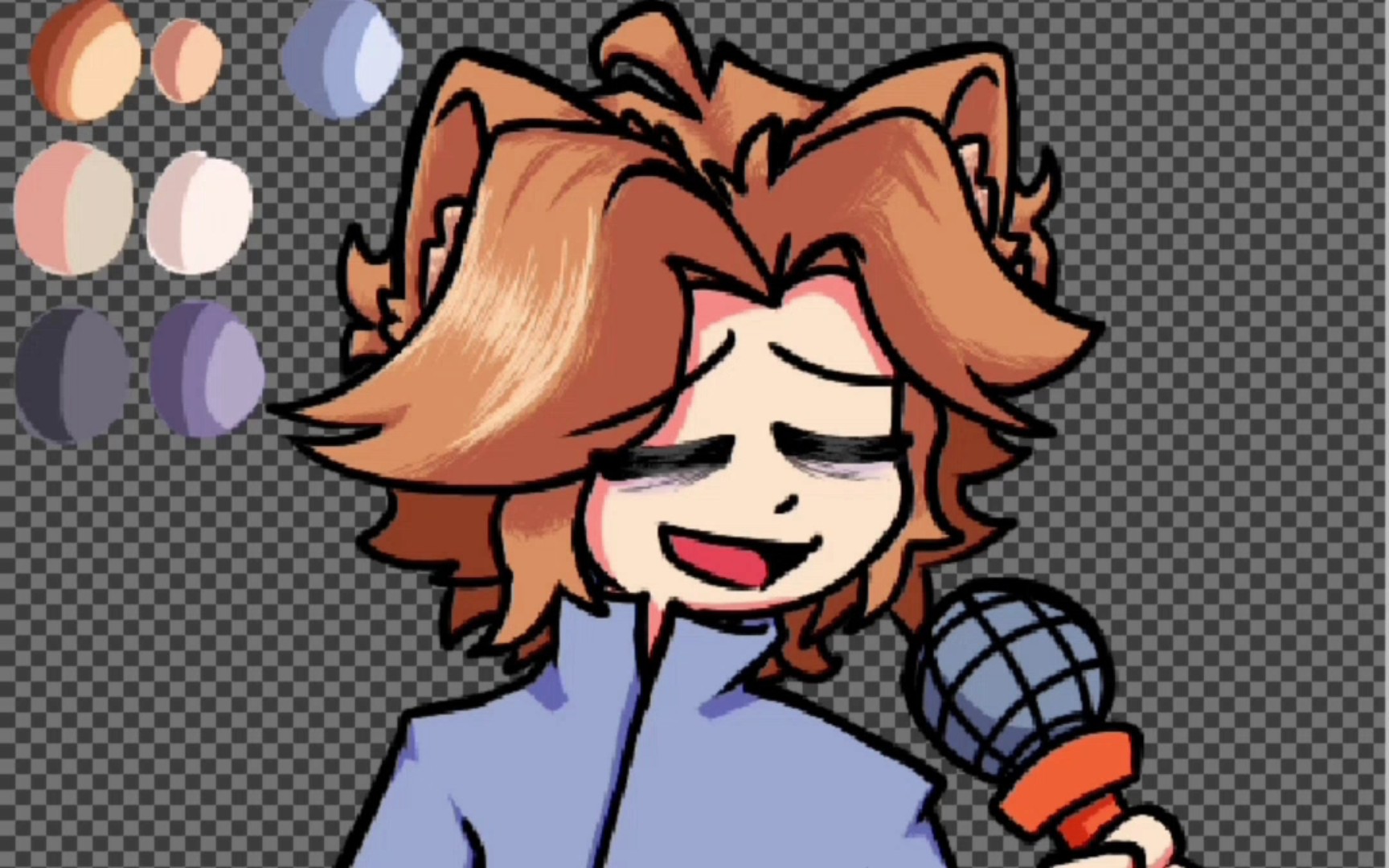 【fnf/绘画】senpai同人形象的第四次重置