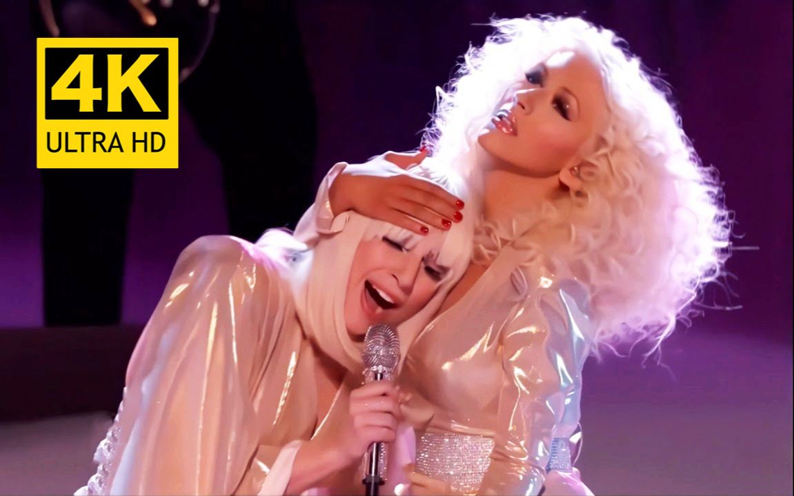 [图]【4K】Lady Gaga & 克里斯蒂娜《Do What You Want》Live at The Voice US 17.12.2013