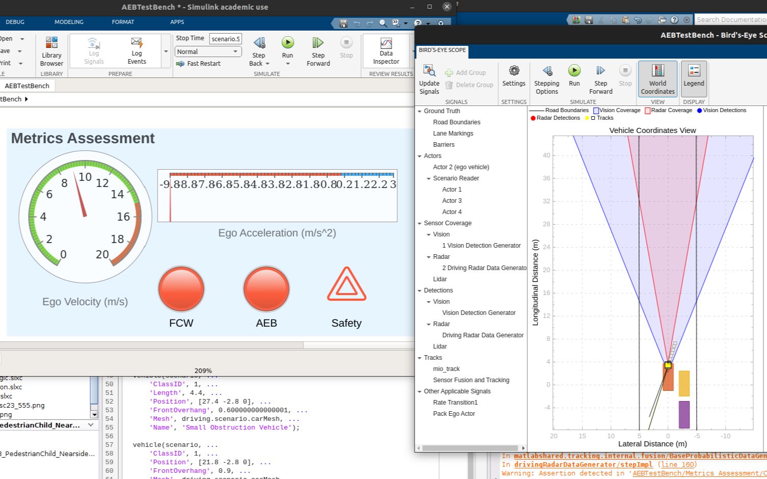 自动紧急制动系统aeb仿真matlab simulink哔哩哔哩bilibili