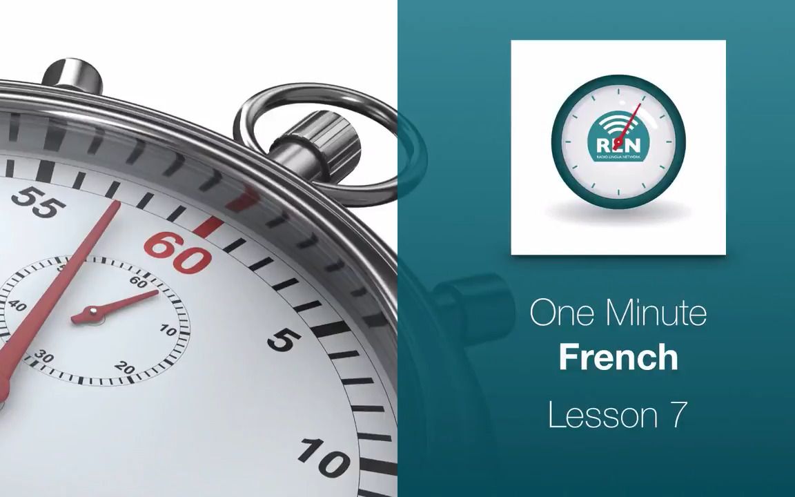 [图]1分钟法语学习 How to say It's nice to meet you in French - One Minute French Lesson 7