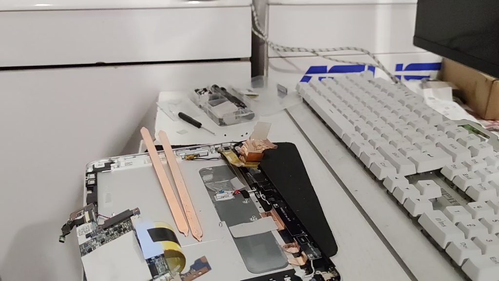 惠普平板1000g2散热改装铜管散热