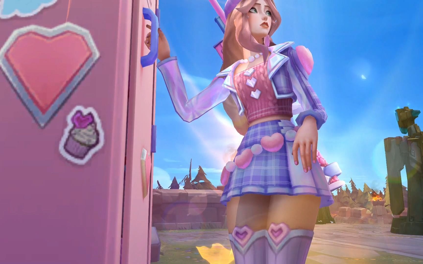 好你个小蛋糕,放学偷看蔚奥莱的情书是叭~女警 蔚新情人系列皮肤抢先