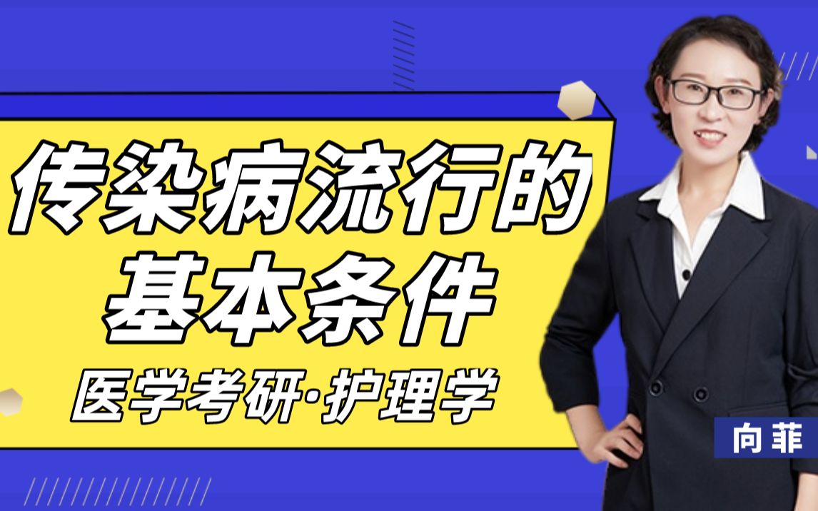 【医学考研】2022护理学课程传染病流行的基本条件正保医学考研课程节选传向菲哔哩哔哩bilibili