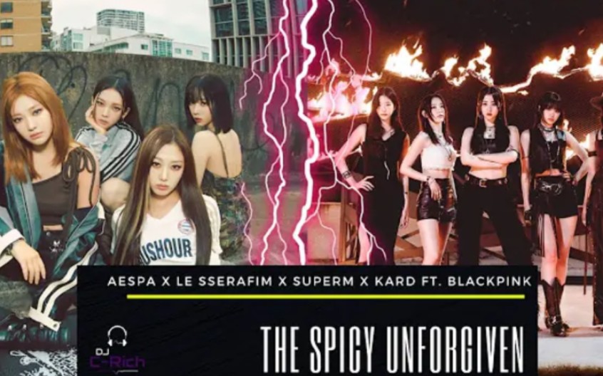 [图]The_Spicy_Unforgiven_(Aespa_x_Le_Sserafim_x_SuperM_x_Kard_KPOP_Mashup)混音