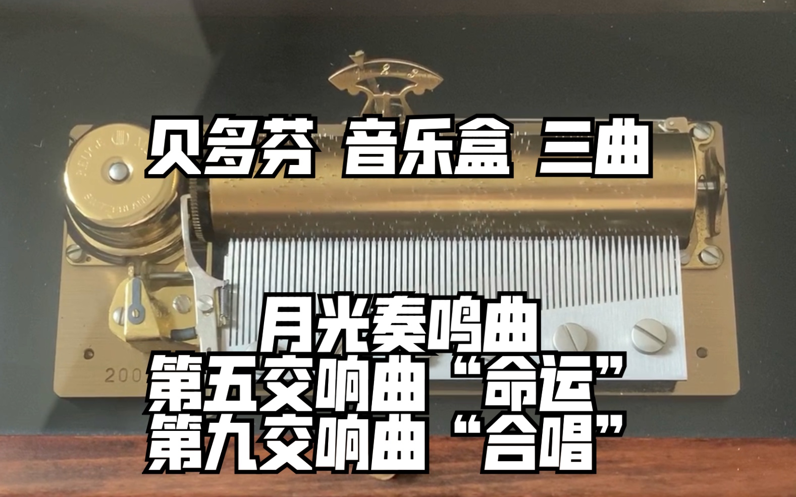 [图]【贝多芬】瑞士 REUGE 御爵 音乐盒 八音盒 72音梳 3曲 贝多芬 月光奏鸣曲 第五交响曲 “命运” 第九交响曲“合唱”（欢乐颂）