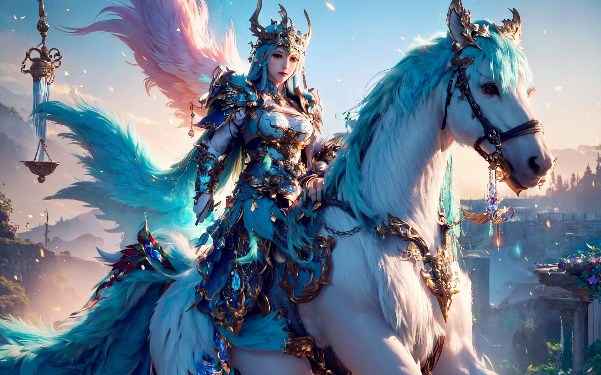 ai绘画 - 青鸾圣女